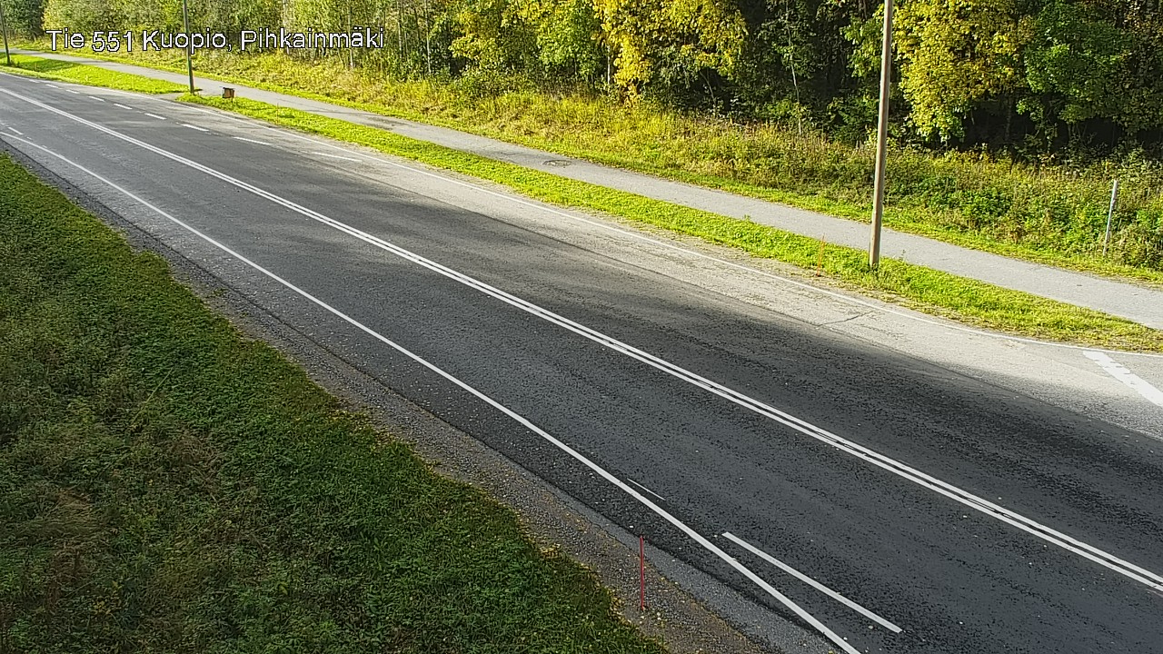 Weather Camera Image Road 551 Kuopio, Pihkainmäki, Kuopio, Pohjois-Savo