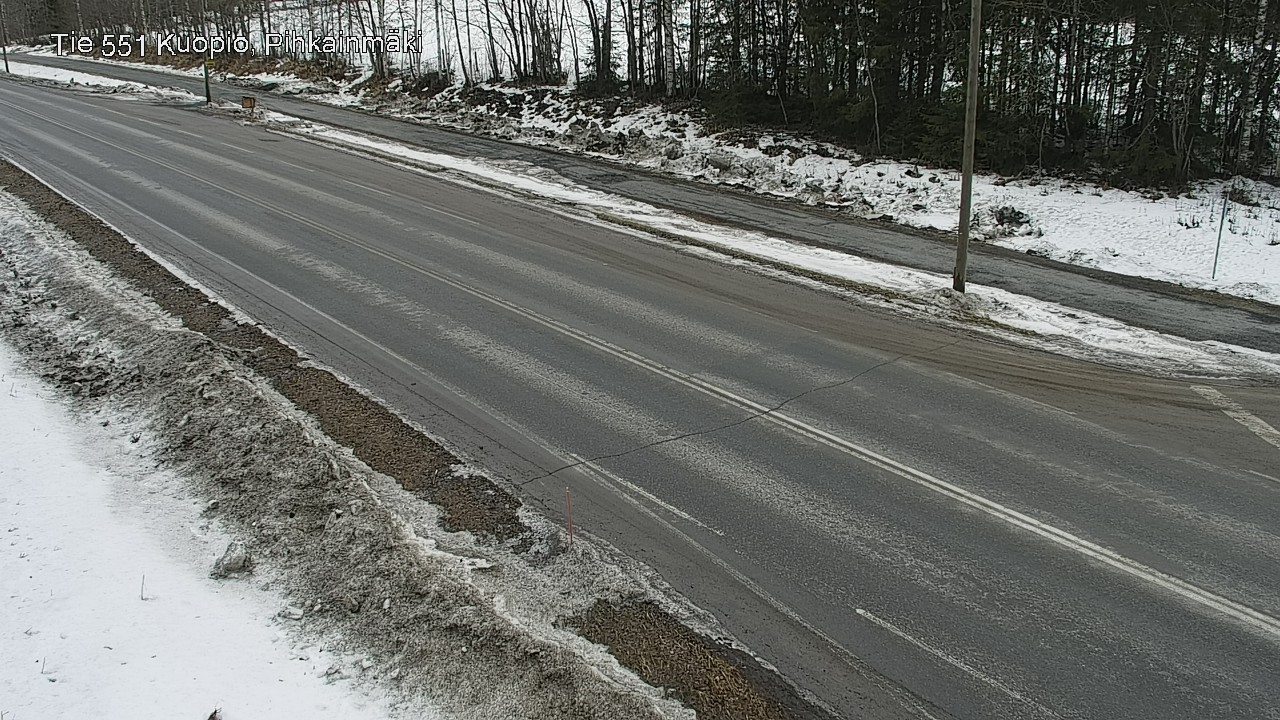 Weather Camera Image Väg 551 Kuopio, Pihkainmäki, Kuopio, Pohjois-Savo