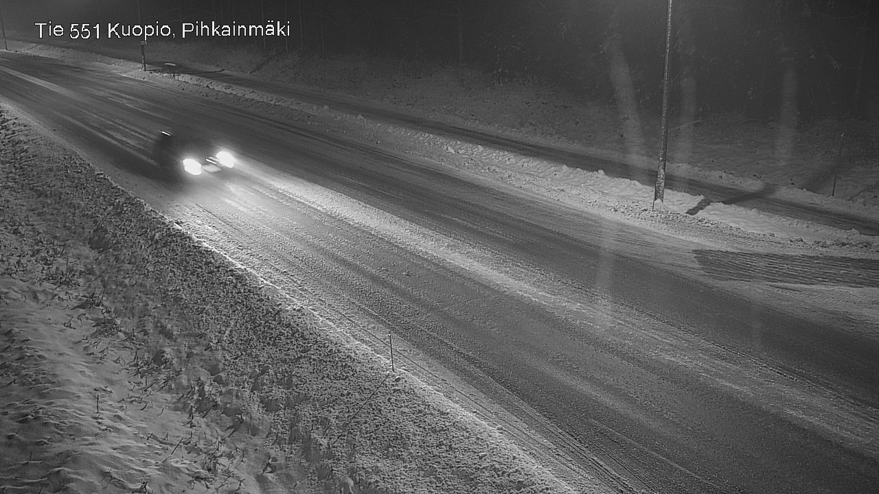 Weather Camera Image Road 551 Kuopio, Pihkainmäki, Kuopio, Pohjois-Savo