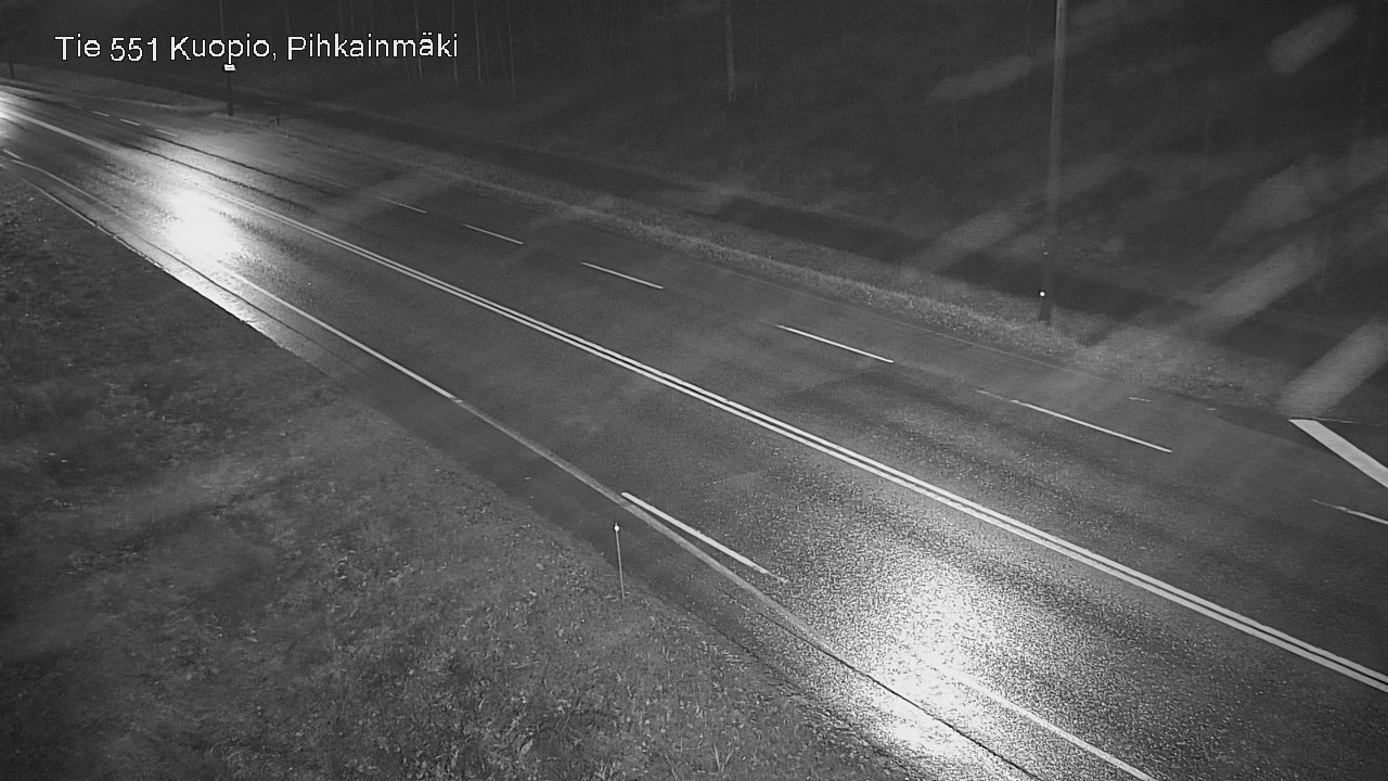 Weather Camera Image Road 551 Kuopio, Pihkainmäki, Kuopio, Pohjois-Savo