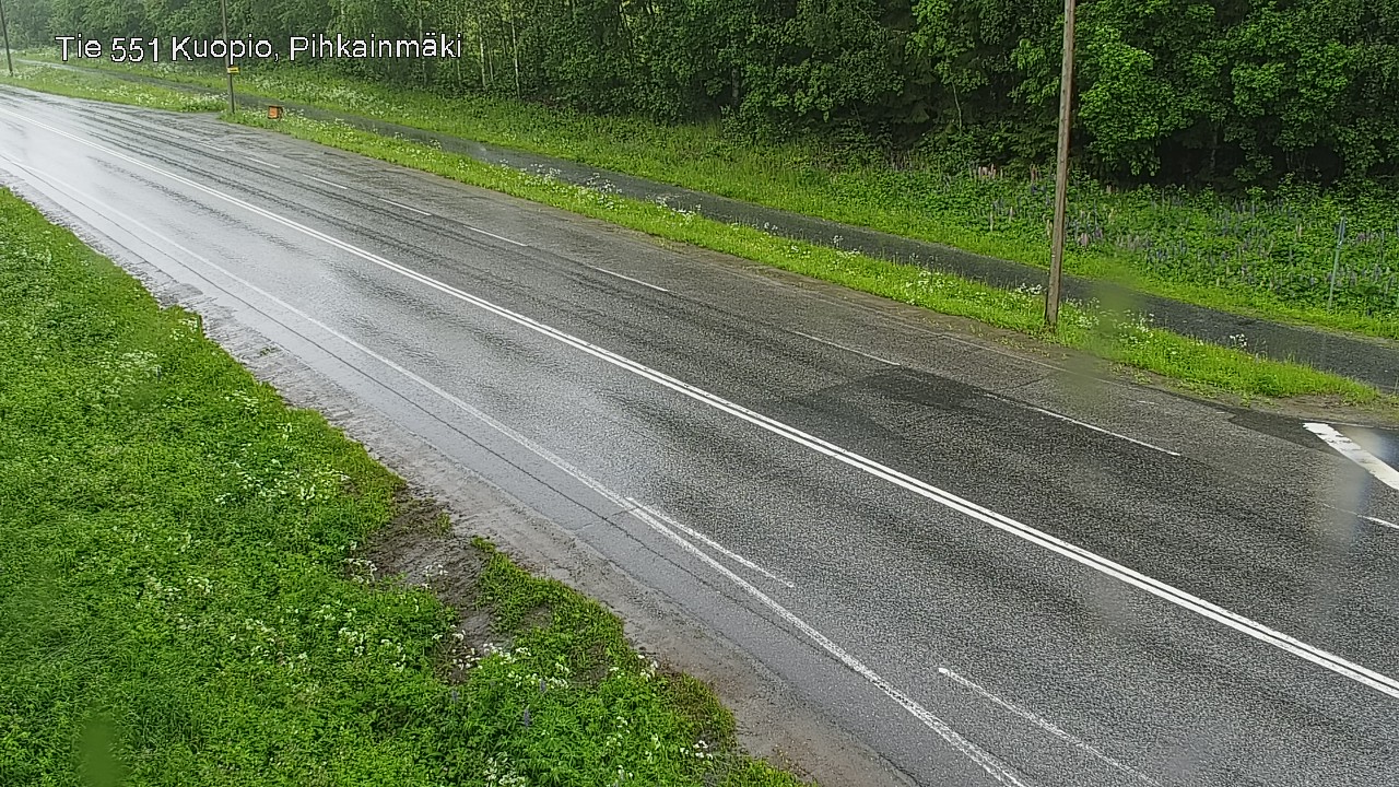 Weather Camera Image Väg 551 Kuopio, Pihkainmäki, Kuopio, Pohjois-Savo