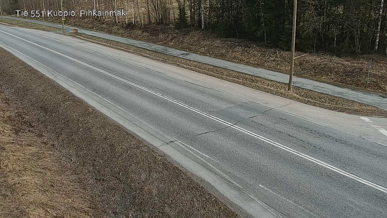 Weather Camera Image Road 551 Kuopio, Pihkainmäki, Kuopio, Pohjois-Savo