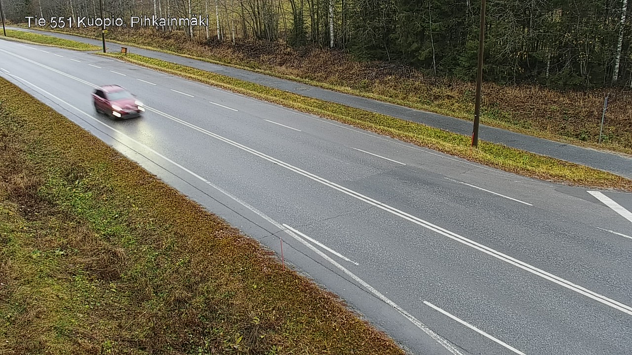 Weather Camera Image Väg 551 Kuopio, Pihkainmäki, Kuopio, Pohjois-Savo