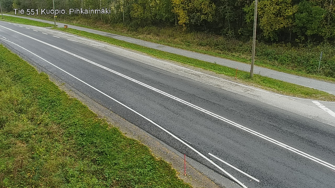 Weather Camera Image Road 551 Kuopio, Pihkainmäki, Kuopio, Pohjois-Savo
