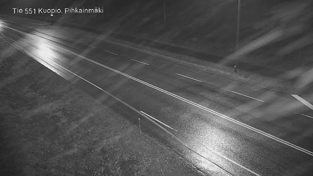Weather Camera Image Road 551 Kuopio, Pihkainmäki, Kuopio, Pohjois-Savo