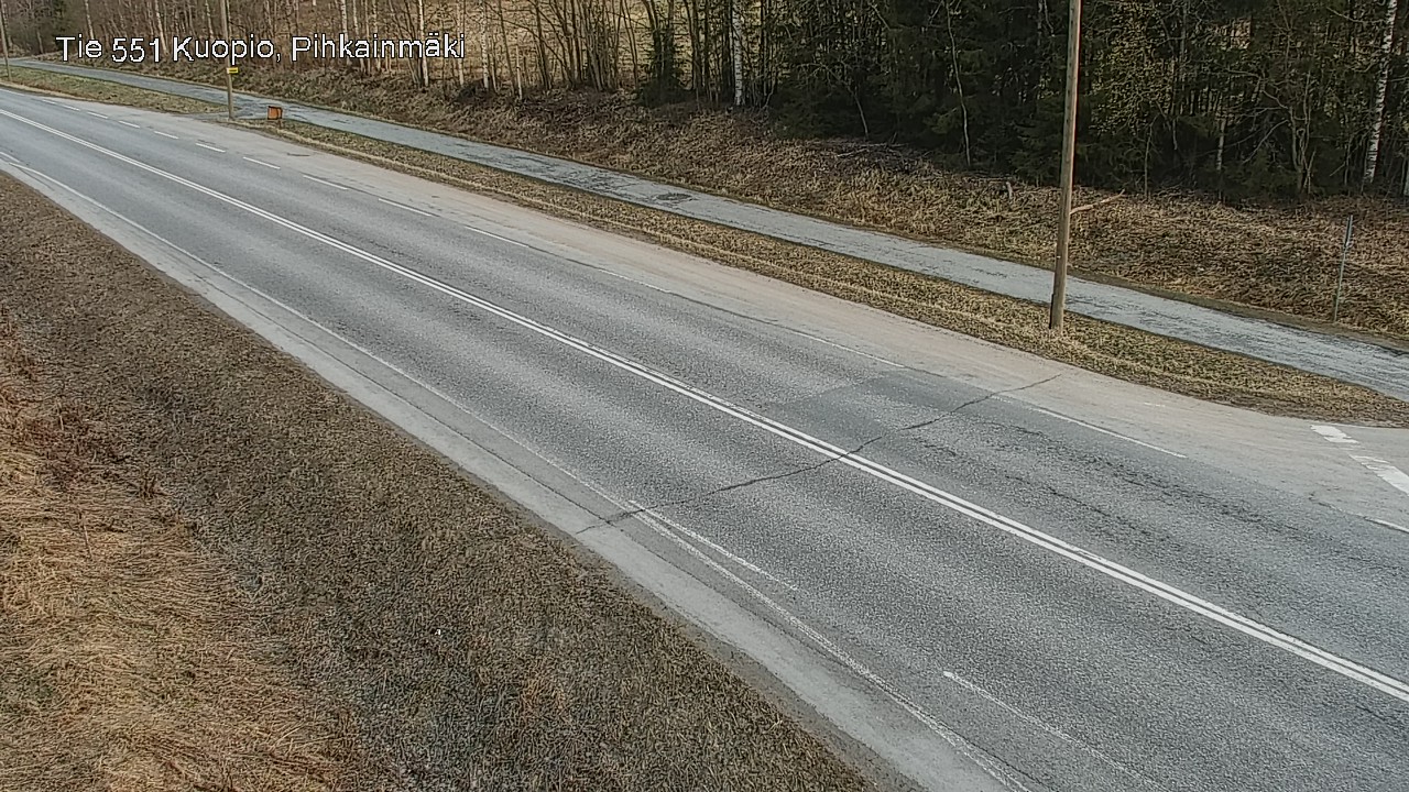 Weather Camera Image Road 551 Kuopio, Pihkainmäki, Kuopio, Pohjois-Savo