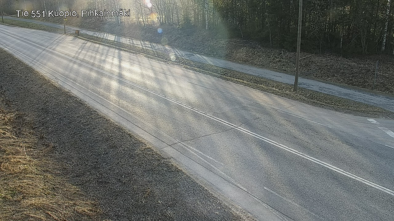 Weather Camera Image Road 551 Kuopio, Pihkainmäki, Kuopio, Pohjois-Savo
