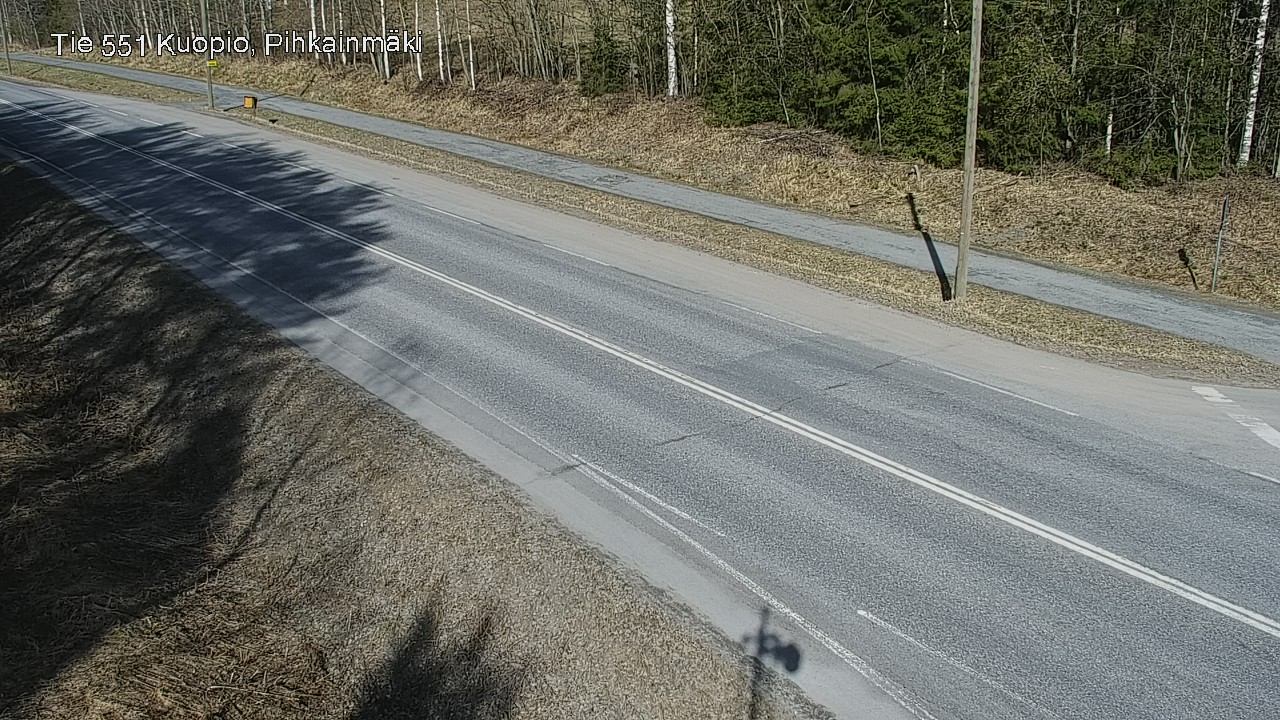 Weather Camera Image Road 551 Kuopio, Pihkainmäki, Kuopio, Pohjois-Savo