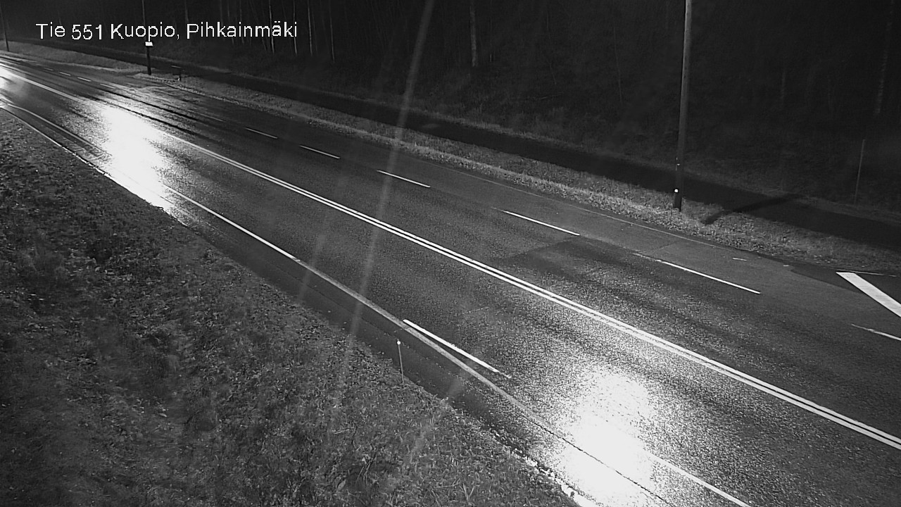 Weather Camera Image Väg 551 Kuopio, Pihkainmäki, Kuopio, Pohjois-Savo