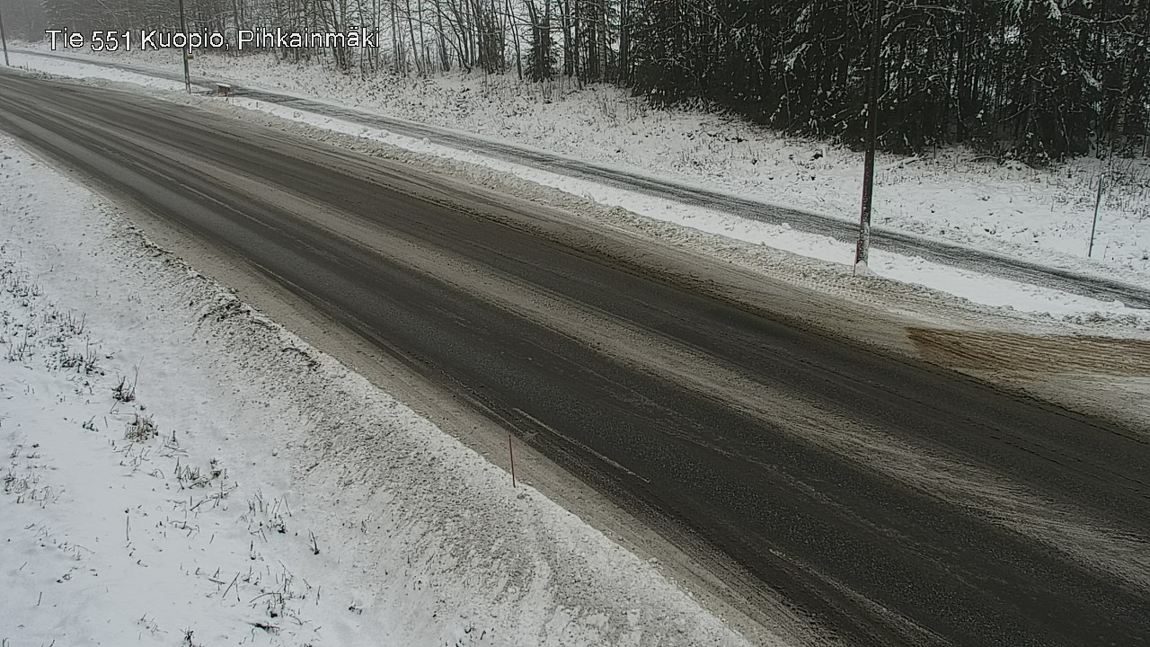 Weather Camera Image Road 551 Kuopio, Pihkainmäki, Kuopio, Pohjois-Savo