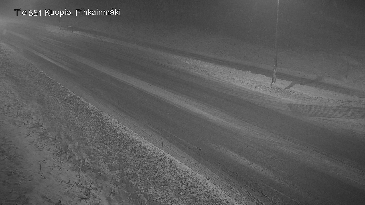 Weather Camera Image Road 551 Kuopio, Pihkainmäki, Kuopio, Pohjois-Savo