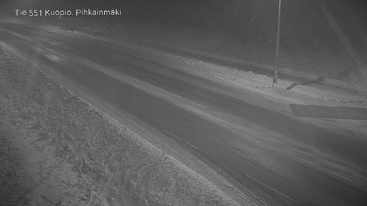 Weather Camera Image Road 551 Kuopio, Pihkainmäki, Kuopio, Pohjois-Savo