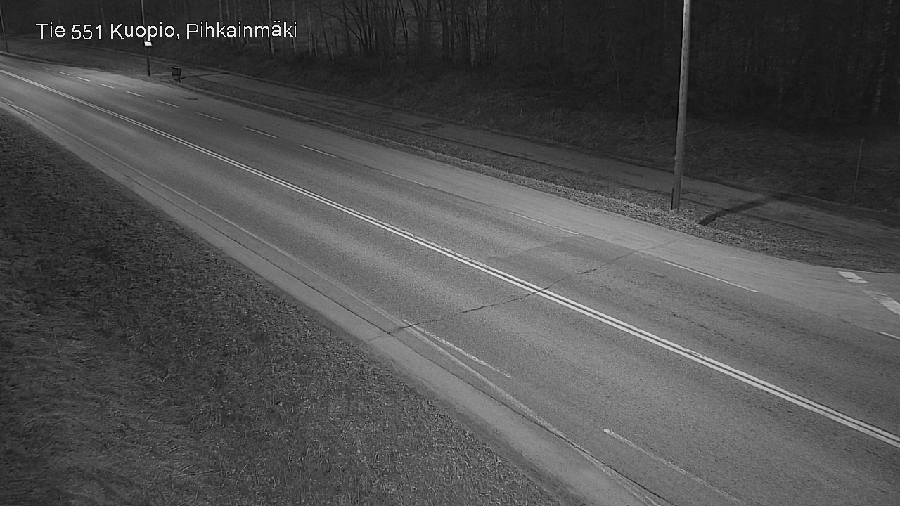Weather Camera Image Road 551 Kuopio, Pihkainmäki, Kuopio, Pohjois-Savo