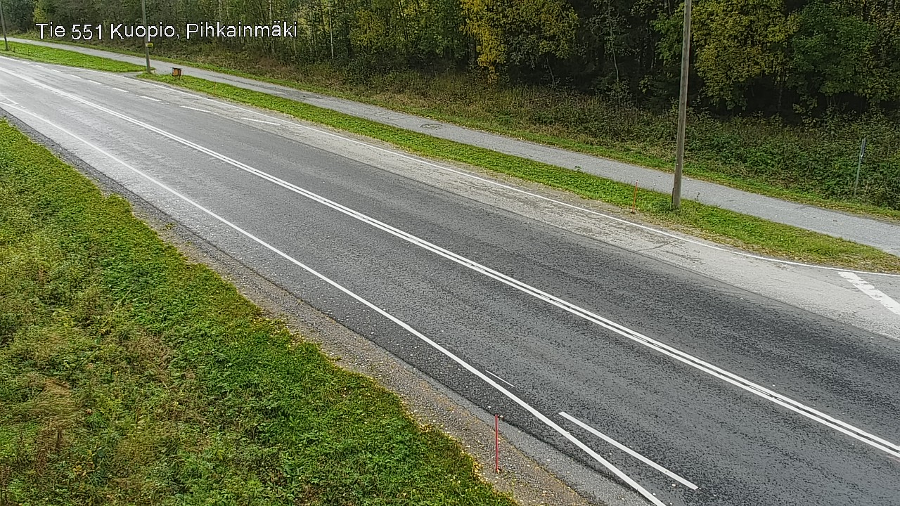 Weather Camera Image Road 551 Kuopio, Pihkainmäki, Kuopio, Pohjois-Savo