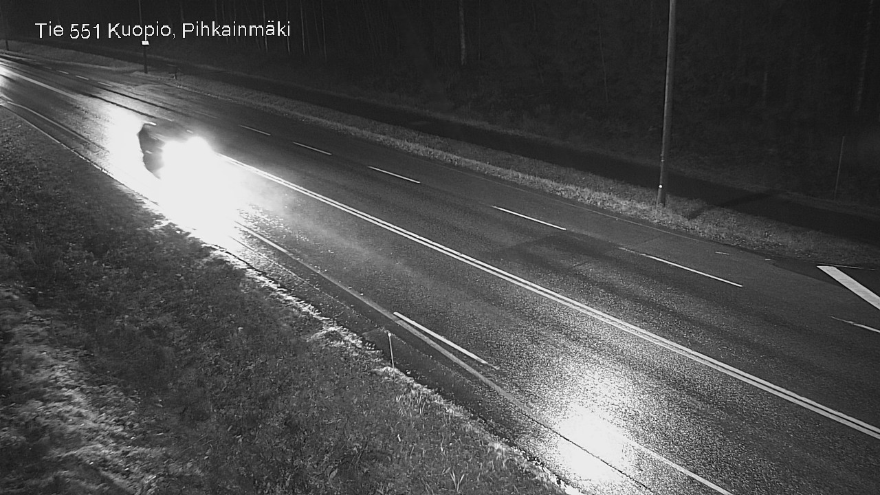 Weather Camera Image Väg 551 Kuopio, Pihkainmäki, Kuopio, Pohjois-Savo