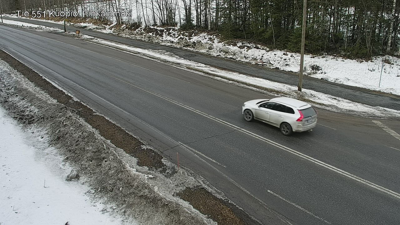 Weather Camera Image Väg 551 Kuopio, Pihkainmäki, Kuopio, Pohjois-Savo