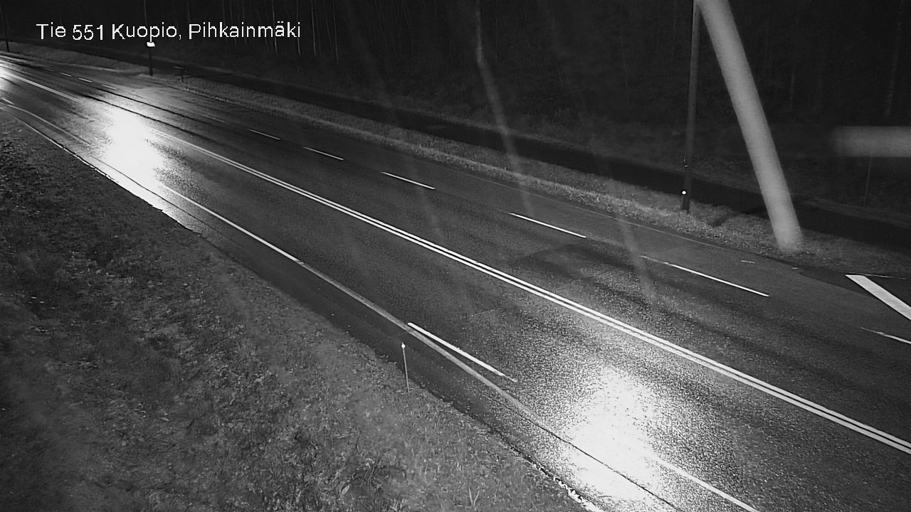 Weather Camera Image Road 551 Kuopio, Pihkainmäki, Kuopio, Pohjois-Savo