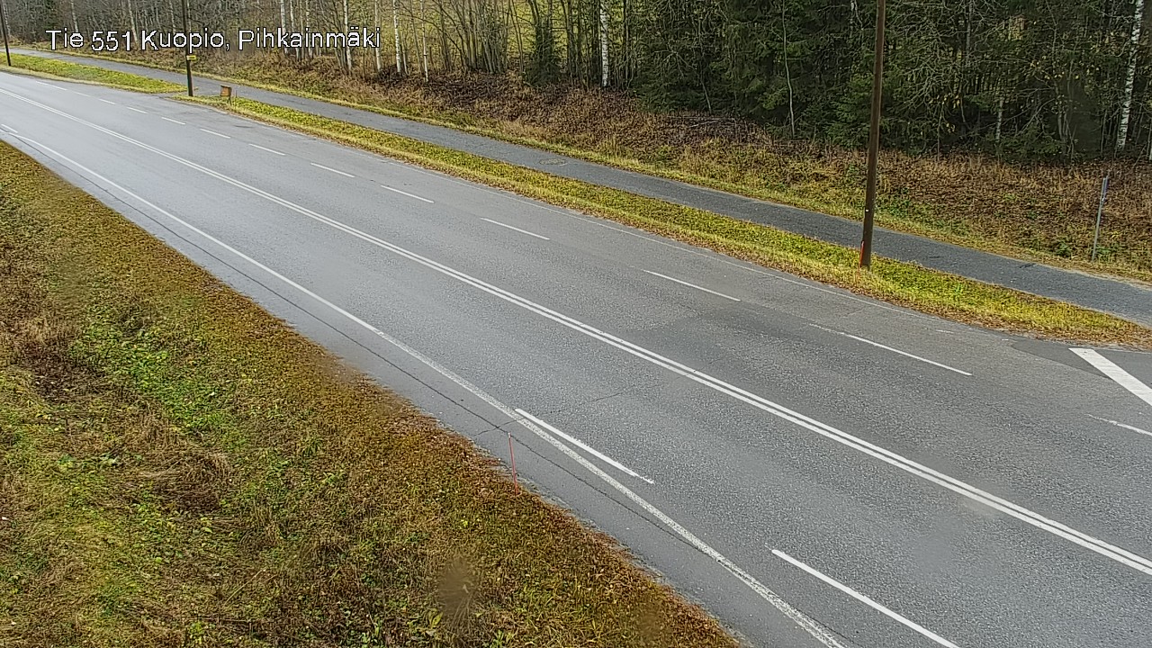 Weather Camera Image Väg 551 Kuopio, Pihkainmäki, Kuopio, Pohjois-Savo
