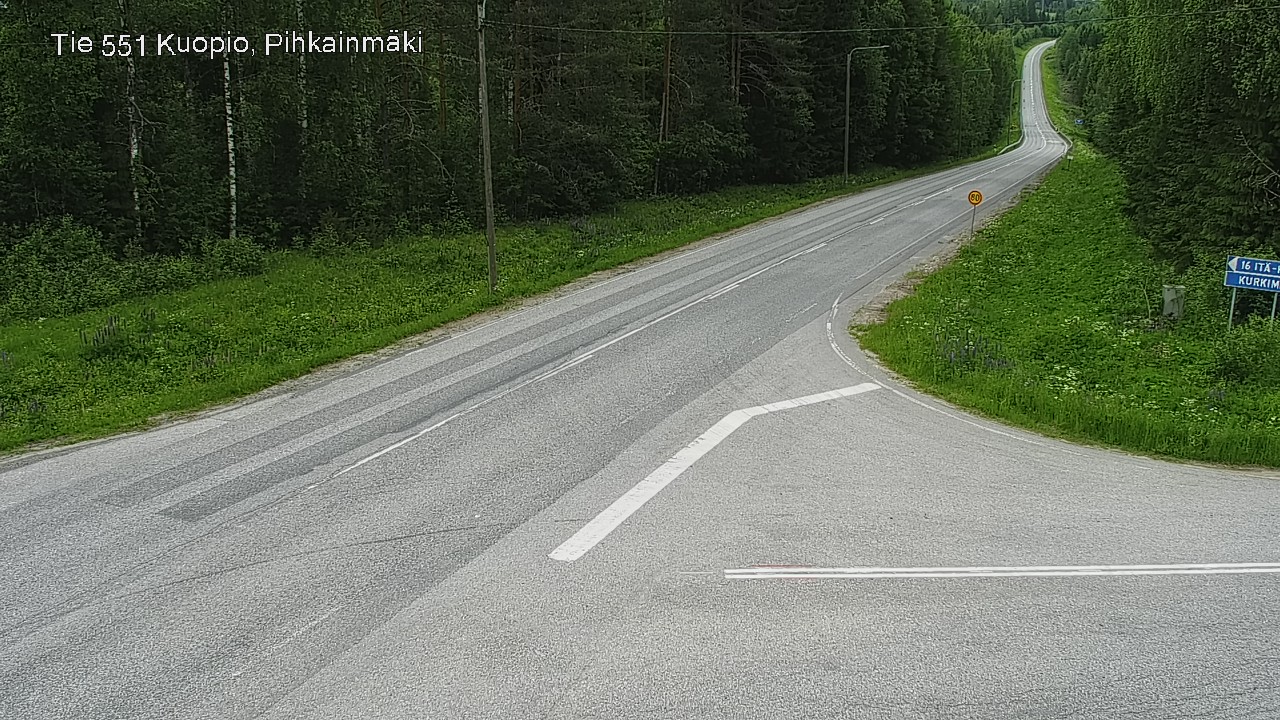 Kelikamerat Kuva Tie 551 Kuopio, Pihkainmäki, Kuopio, Pohjois-Savo