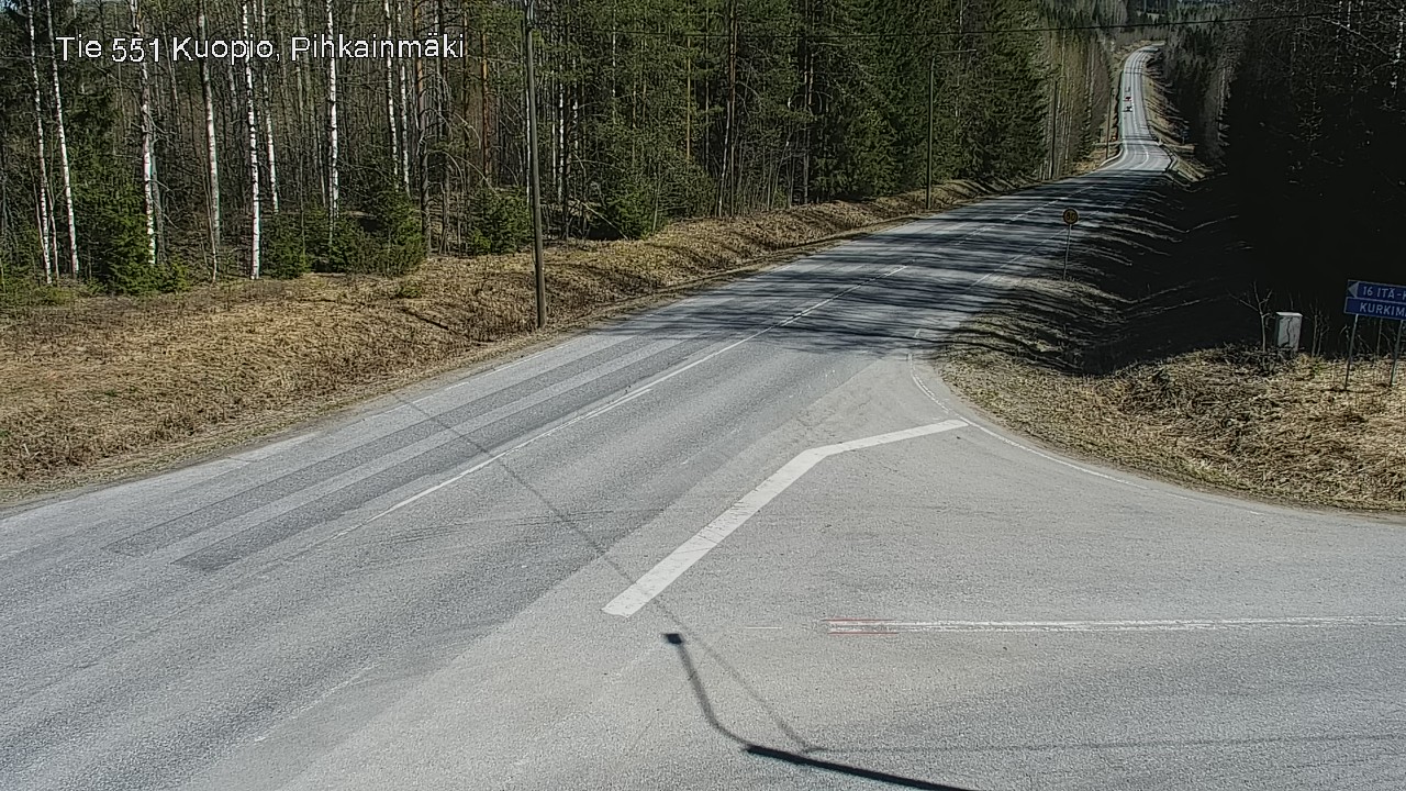 Kelikamerat Kuva Tie 551 Kuopio, Pihkainmäki, Kuopio, Pohjois-Savo
