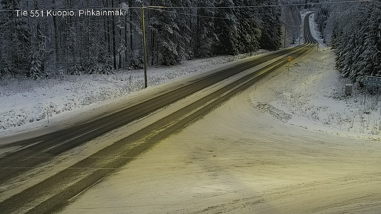 Kelikamerat Kuva Tie 551 Kuopio, Pihkainmäki, Kuopio, Pohjois-Savo