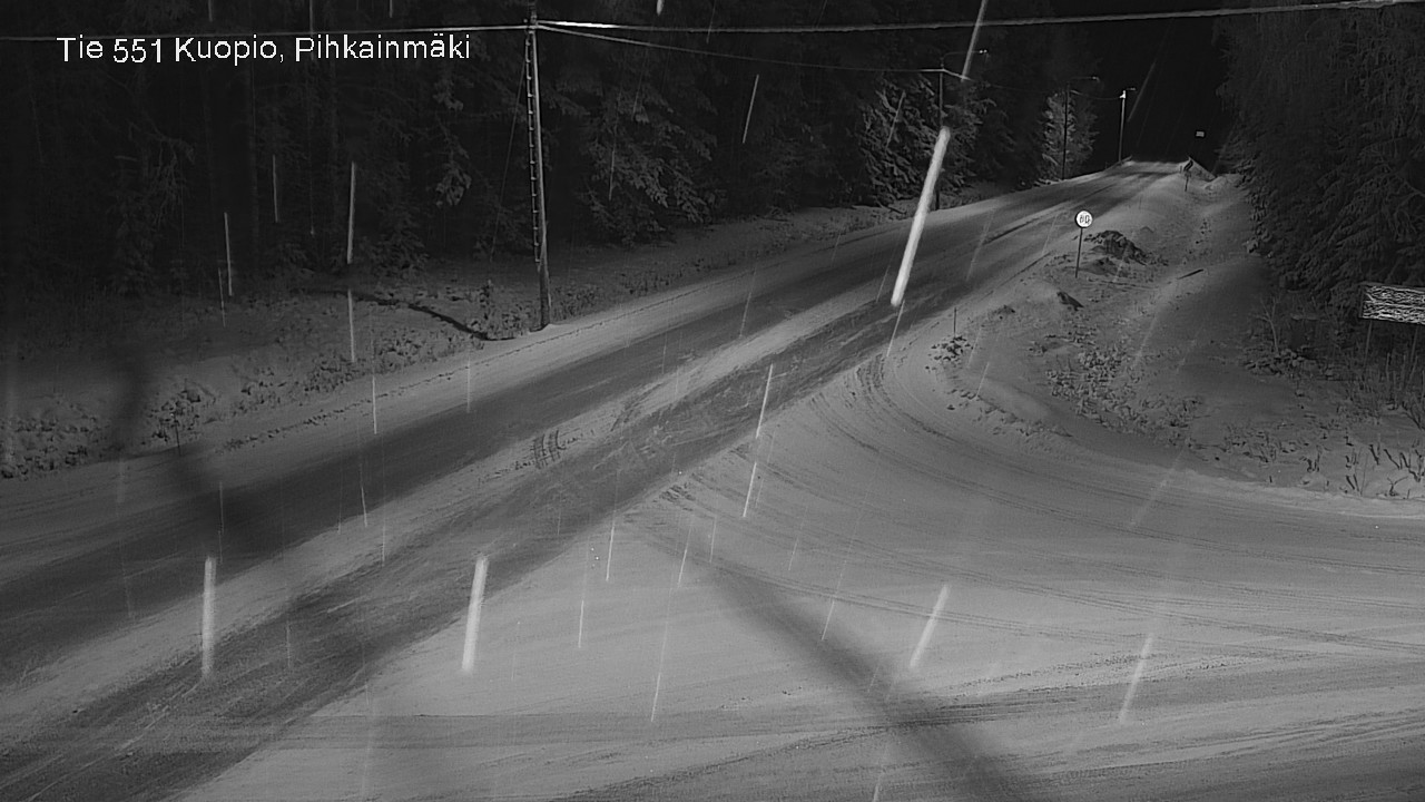 Kelikamerat Kuva Tie 551 Kuopio, Pihkainmäki, Kuopio, Pohjois-Savo