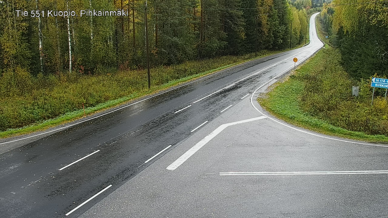 Kelikamerat Kuva Tie 551 Kuopio, Pihkainmäki, Kuopio, Pohjois-Savo