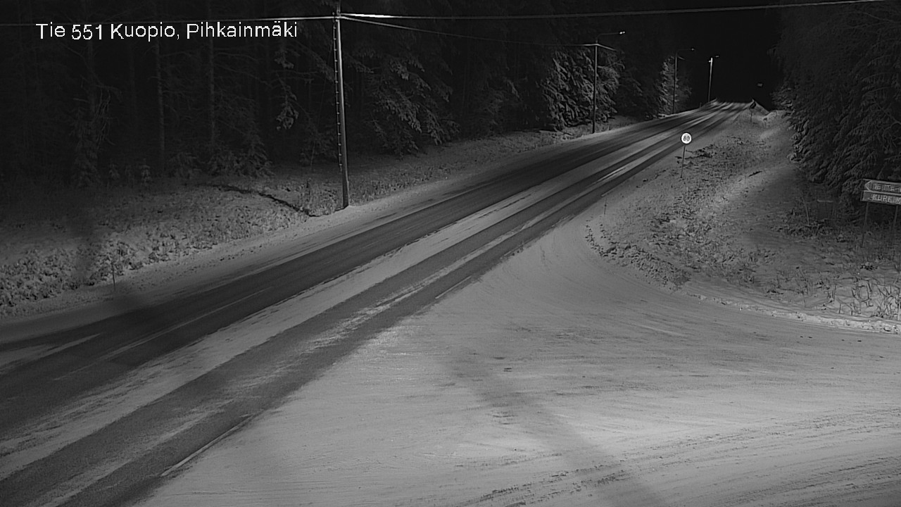 Kelikamerat Kuva Tie 551 Kuopio, Pihkainmäki, Kuopio, Pohjois-Savo