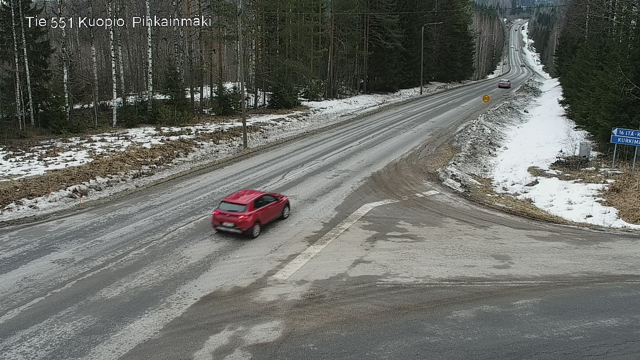 Kelikamerat Kuva Tie 551 Kuopio, Pihkainmäki, Kuopio, Pohjois-Savo