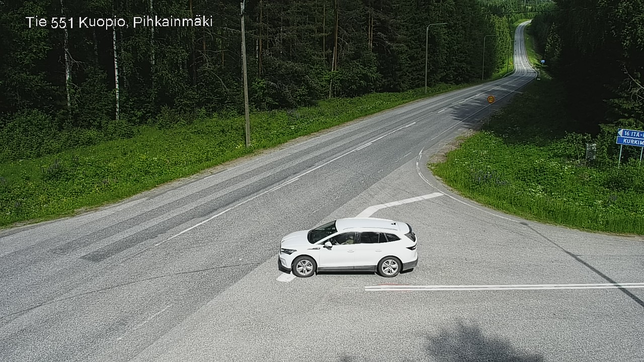 Kelikamerat Kuva Tie 551 Kuopio, Pihkainmäki, Kuopio, Pohjois-Savo