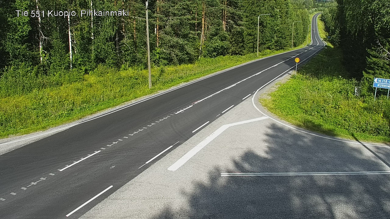 Kelikamerat Kuva Tie 551 Kuopio, Pihkainmäki, Kuopio, Pohjois-Savo