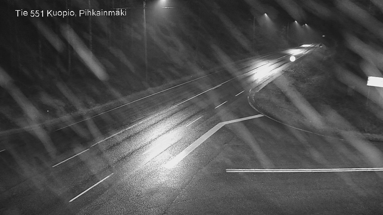 Weather Camera Image Road 551 Kuopio, Pihkainmäki, Kuopio, Pohjois-Savo