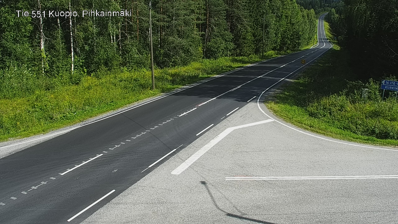 Kelikamerat Kuva Tie 551 Kuopio, Pihkainmäki, Kuopio, Pohjois-Savo