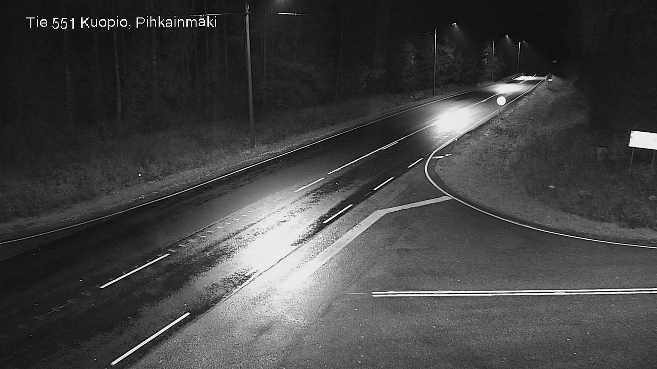Weather Camera Image Road 551 Kuopio, Pihkainmäki, Kuopio, Pohjois-Savo