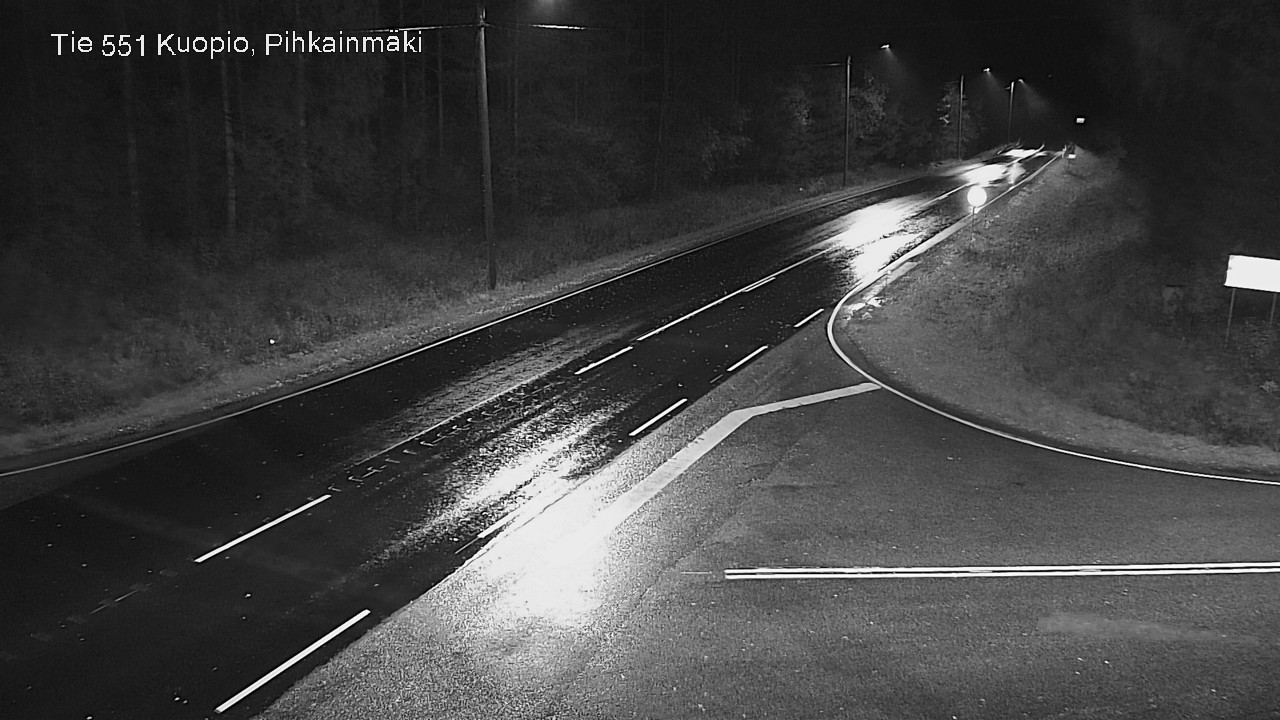 Weather Camera Image Road 551 Kuopio, Pihkainmäki, Kuopio, Pohjois-Savo