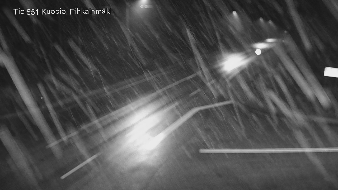 Weather Camera Image Road 551 Kuopio, Pihkainmäki, Kuopio, Pohjois-Savo