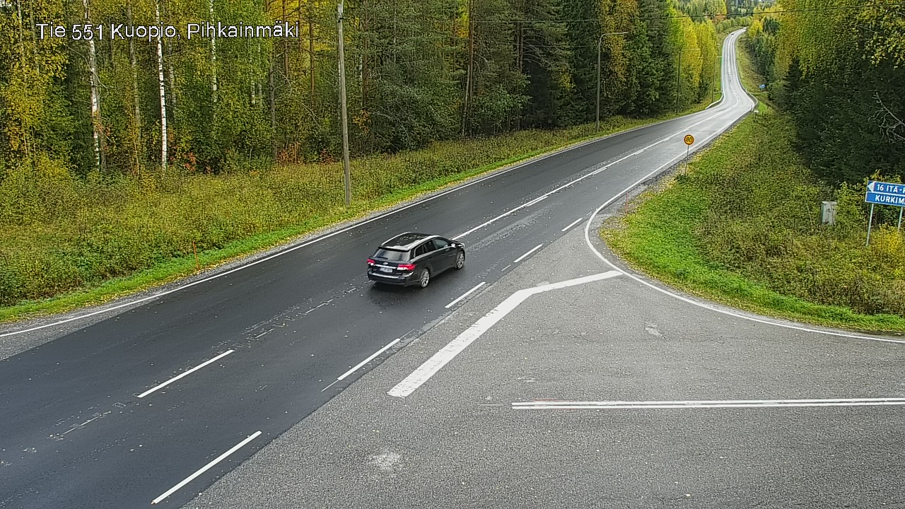 Weather Camera Image Road 551 Kuopio, Pihkainmäki, Kuopio, Pohjois-Savo