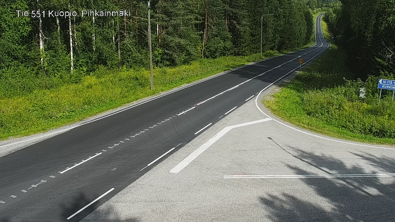 Kelikamerat Kuva Tie 551 Kuopio, Pihkainmäki, Kuopio, Pohjois-Savo