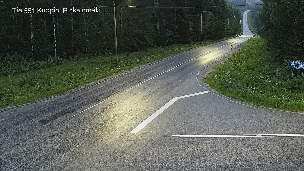 Kelikamerat Kuva Tie 551 Kuopio, Pihkainmäki, Kuopio, Pohjois-Savo