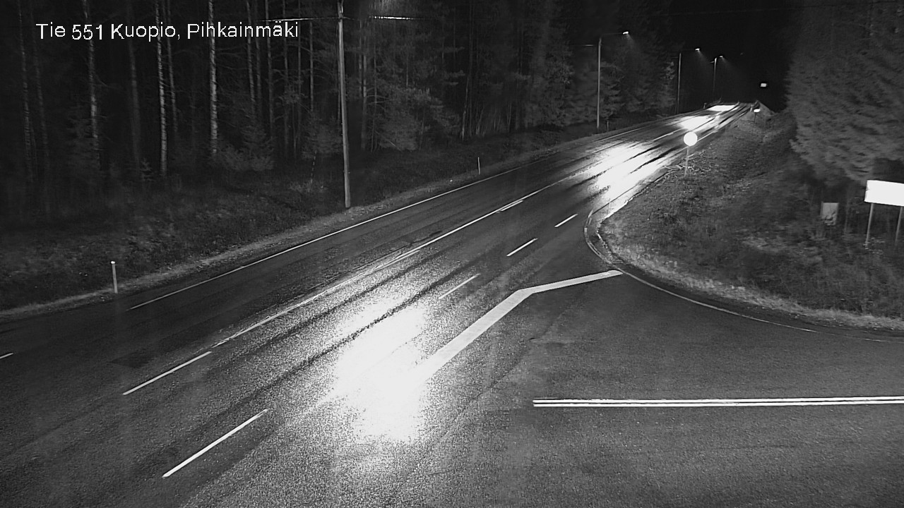 Weather Camera Image Väg 551 Kuopio, Pihkainmäki, Kuopio, Pohjois-Savo