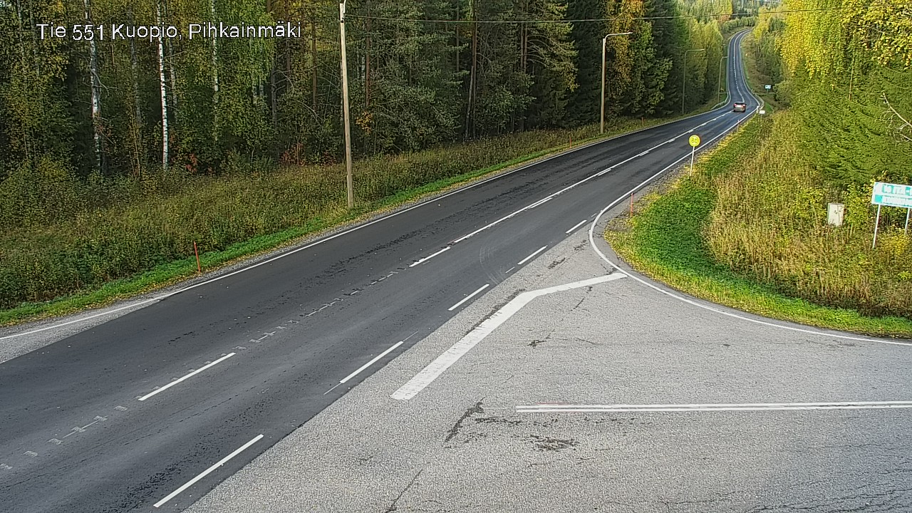 Weather Camera Image Road 551 Kuopio, Pihkainmäki, Kuopio, Pohjois-Savo