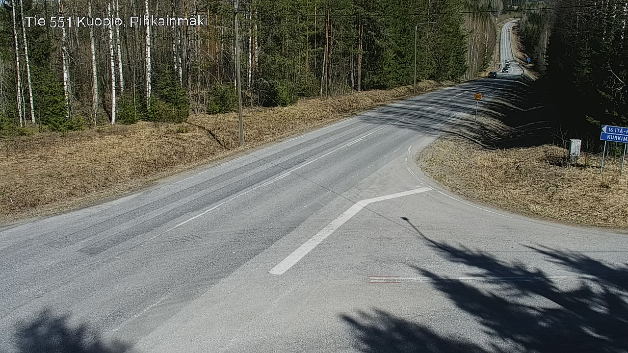 Weather Camera Image Väg 551 Kuopio, Pihkainmäki, Kuopio, Pohjois-Savo