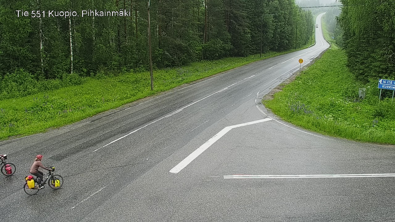 Weather Camera Image Väg 551 Kuopio, Pihkainmäki, Kuopio, Pohjois-Savo