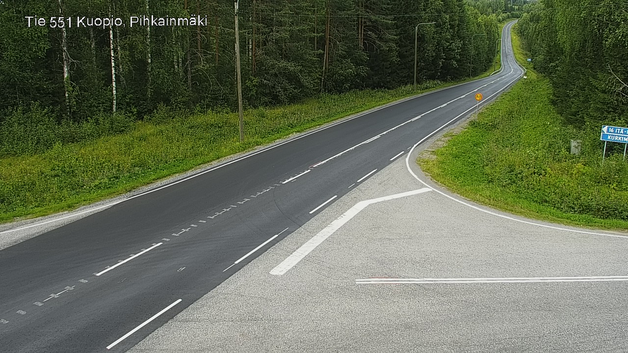 Kelikamerat Kuva Tie 551 Kuopio, Pihkainmäki, Kuopio, Pohjois-Savo