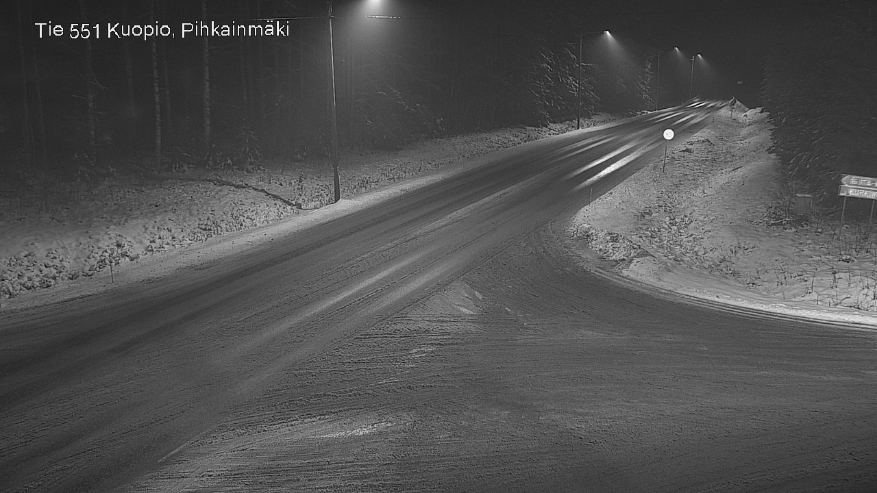 Weather Camera Image Road 551 Kuopio, Pihkainmäki, Kuopio, Pohjois-Savo