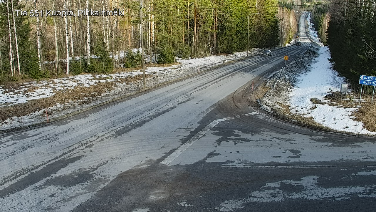 Kelikamerat Kuva Tie 551 Kuopio, Pihkainmäki, Kuopio, Pohjois-Savo