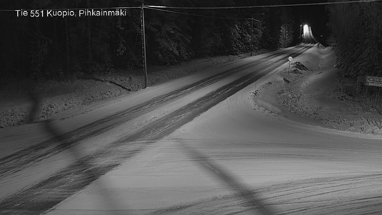 Kelikamerat Kuva Tie 551 Kuopio, Pihkainmäki, Kuopio, Pohjois-Savo