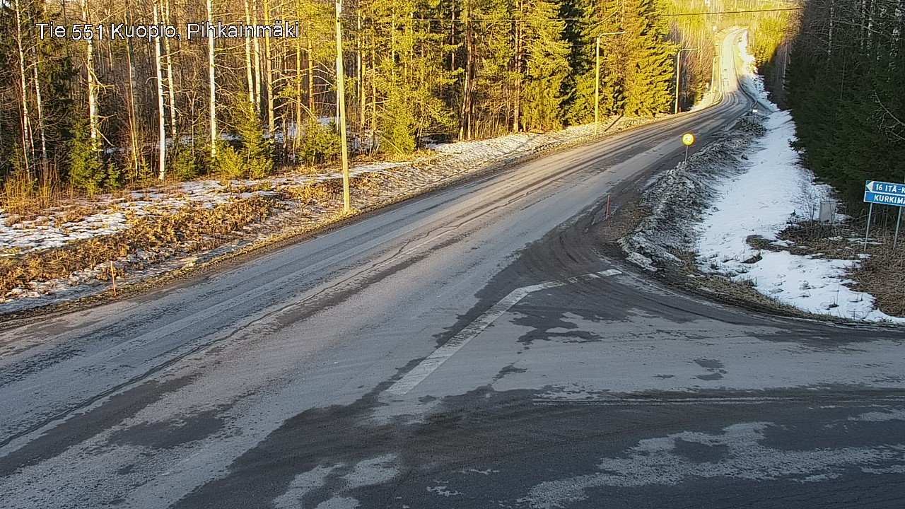 Kelikamerat Kuva Tie 551 Kuopio, Pihkainmäki, Kuopio, Pohjois-Savo