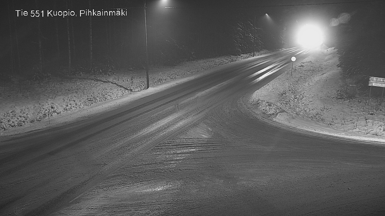 Weather Camera Image Road 551 Kuopio, Pihkainmäki, Kuopio, Pohjois-Savo
