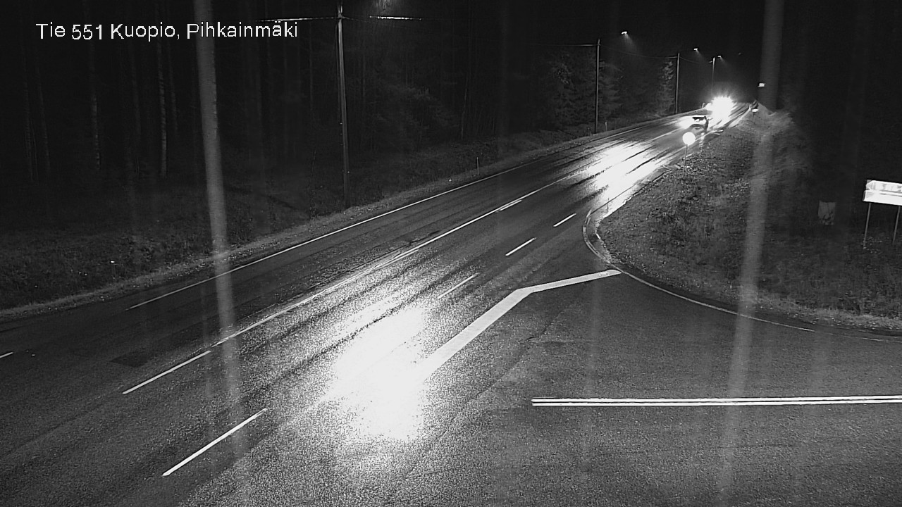 Weather Camera Image Väg 551 Kuopio, Pihkainmäki, Kuopio, Pohjois-Savo